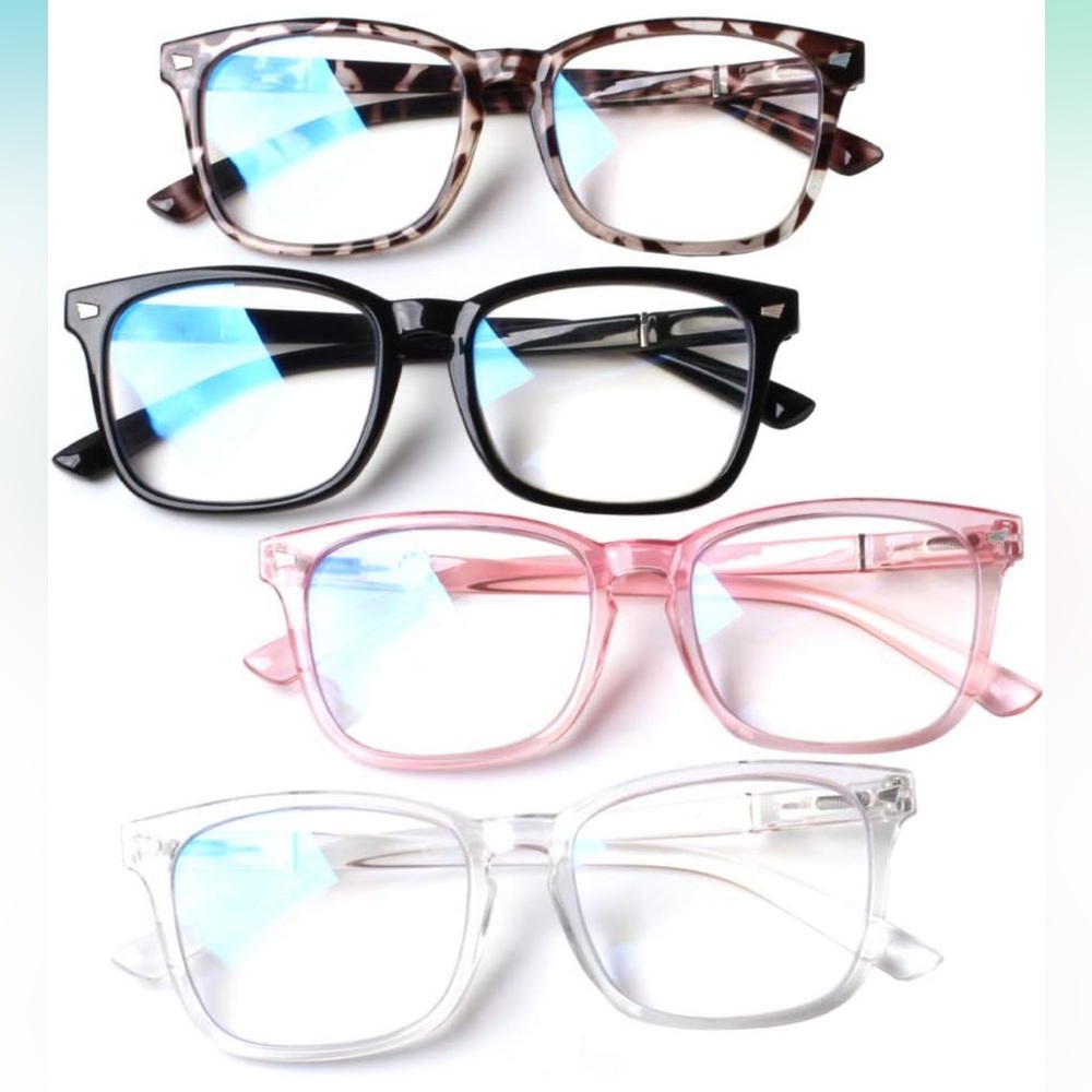Anti Blue Light Blocking Reading Glasses 4 PC Computer Readers New includes all